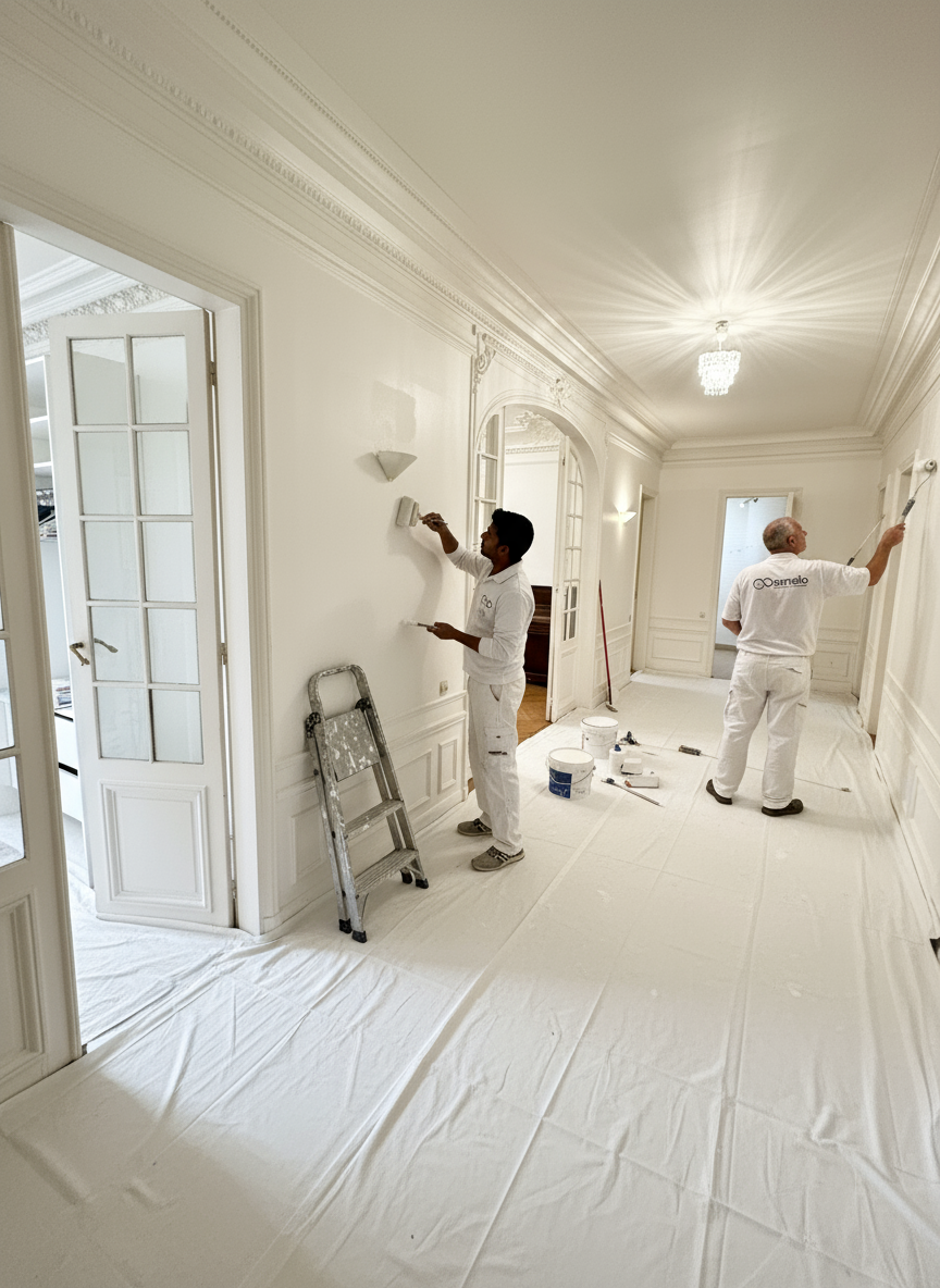 Réalisation peinture intérieure professionnelle